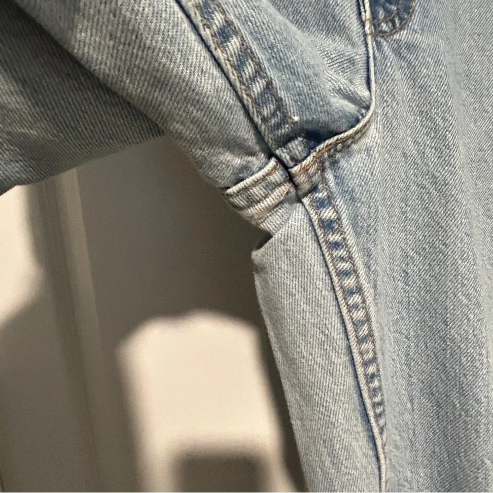 Levi's Washed Denim Straight Leg Jeans - Picture 5 of 7